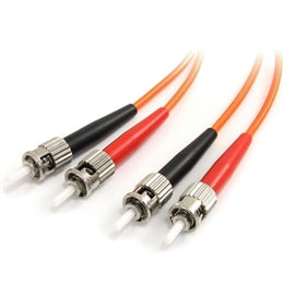 StarTech CB FIBSTST1 1m Fiber Optic Cable Multimode Duplex 62.5 125 LSZH ST ST