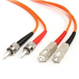 StarTech CB FIBSTSC3 3m Fiber Optic Cable Multimode Duplex 62.5 125 LSZH ST SC