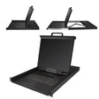 StarTech AC RKCONS1908K 1U 8PT Rackmount KVM Console for Server Rack 19in RTL