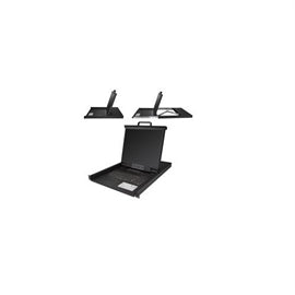 StarTech AC RKCONS1916K 1U 19 16-Port KVM Console for Server Rack Retail