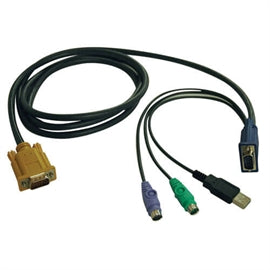 Tripp-Lite CB P778-015 15ft USB PS2 Combo Cable for NetDirector KVM Switches