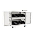 Tripp-Lite AC CSC32USBW 32PT USB Charging Station Cart for Tablets White