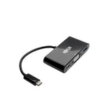 Tripp-Lite AC U444-06N-VUB-C USB-C to VGA Adapter w USB-A Hub and PD Charging