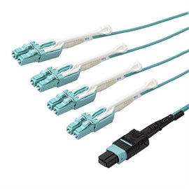 StarTech CB MPO8LCPL2M MPO MTP to LC Breakout Cable Plenum-Rated 6 ft Retail