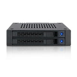 ICY DOCK CS MB742SP-B ExpressCage 2x2.5SAS SATA HDD SSD f External 3.5Bay