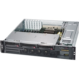 Supermicro CS CSE-825MBTQC-R802LPB 2U 3x3.5HS SAS SATA 800W Black Brown Box