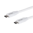 StarTech CB USB2C5C4MW 13ft USB-C to USB-C Cable w  5A PD M M USB2.0 White