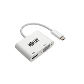 Tripp-Lite AC U444-06N-HV4K USB 3.1 Gen 1 USB-C to HDMI VGA 4K Adapter (M 2xF)