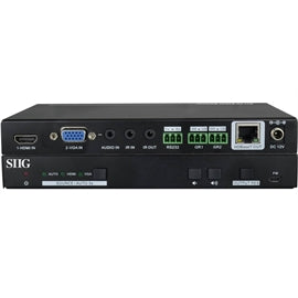 SIIG AC CE-H24211-S1 2x1 4K Scaler Switcher w HDBaseT HDMI VGA Audio output IR
