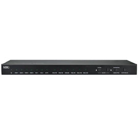 SIIG AC CE-H24111-S1 6x1 Scaler Switcher 4HDMI 2VGA AudioOutput IR remote ctrl