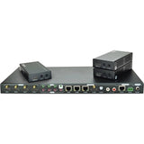 SIIG AC CE-H23W11-S1 HDMI HDBaseT 4x4 4K Matrix Kit source devices Brown Box