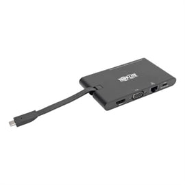 Tripp-Lite AC U442-DOCK3-B USB-C Docking Station HDMI VGA GbE USB Hub 4K Black