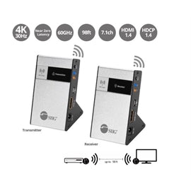 SIIG AC CE-H23Q11-S1 4K HDMI Wireless Extender Kit up to 98 feet Brown Box