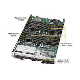 Supermicro SY SBI-8149P-C4N SuperBlade 4-Socket Blade LGA3647 C622 DDR4
