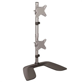 StarTech AC ARMDUOVS Vertical Dual Monitor Stand Aluminum Black&Silver Retail