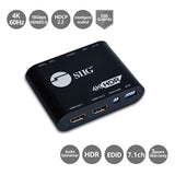 SIIG AC CE-H24X11-S1 1x2 HDMI 2.0 Splitter with Audio Extractor Auto Scaling