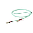 StarTech CB 450FBLCLC10 10m OM4 LC to LC Multimode Duplex Fiber Optic Patch CB
