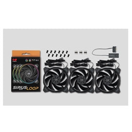 In-Win Fan SIRIUS LOOP TRIPLE PACK PBT 1.2W 1.25W 50CFM 27dB(A) 4Pin Retail