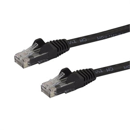 StarTech N6PATCH35BK 35ft Cat6 Patch Cable Snagless RJ45 24AWG M M Black