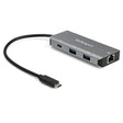 StarTech AC HB31C2A1CGB 3-Port USB-C Hub w LAN Port - 10Gbps - 2xUSB-A 1xUSB-C