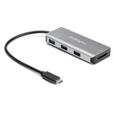 StarTech AC HB31C3ASDMB 3-Port USB-C Hub w SD Card Reader - 10Gbps - 3x USB-A