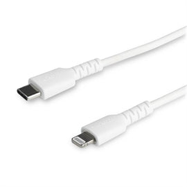 StarTech CB RUSBCLTMM1MW 3.3ft USB C to Lightning Cable Apple MFi Certified WH