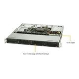 Supermicro SY SYS-5019P-M(5YR) 1U Intel Xeon Scalable S3647 C621 4x3.5HS PCIE