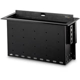 StarTech AC BOX4MODULE Dual-Module Connectivity Box w Cable Organizer BK RTL