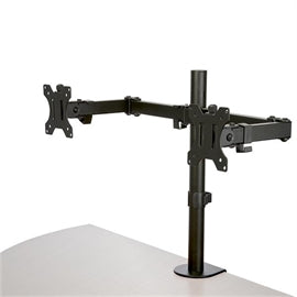 StarTech AC ARMDUAL2 Desk Mount Dual Monitor Arm Crossbar Articulating Steel