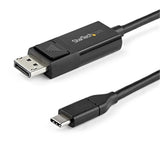 StarTech CB CDP2DP2MBD 6.6ft USB-C to DisplayPort1.2 Cable - Bi-Directional BK