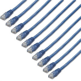 Startech CB C6PATCH3BL10PK 3ft CAT6 Patch CB - 10Pack - 100% Copper Wire - BL