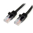 StarTech CB 45PATCH50BK 50ft Cat5e Patch CB w Snagless RJ45 Connectors Black