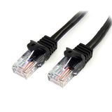 StarTech CB 45PATCH50BK 50ft Cat5e Patch CB w Snagless RJ45 Connectors Black