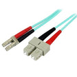 StarTech CB A50FBLCSC5 5m Fiber Optic CB Multimode Duplex 50 125 LSZH LC SC