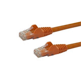 StarTech CB N6PATCH100OR Cat6 Patch CB w Snagless RJ45 Connectors 100ft Orange