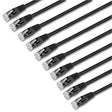 StarTech CB C6PATCH6BK10PK 6ft CAT6 Patch Cable 100% Copper Wire Black 10Pack