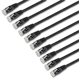 StarTech CB C6PATCH6BK10PK 6ft CAT6 Patch Cable 100% Copper Wire Black 10Pack