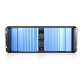 iStarUSA RM D-400SEA-BL-HDD2535 4U RM Chassis w BL SEA Bezel & HDD SSD Convert