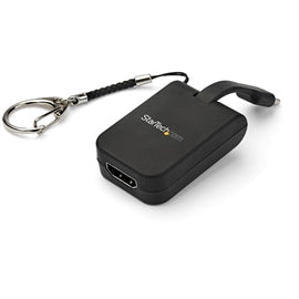 StarTech AC CDP2HDFC Portable USB-C to HDMI Adapter w Quick-Connect Keychain