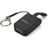 StarTech AC CDP2VGAFC Portable USB-C to VGA Adapter w Quick-Connect Keychain
