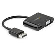 StarTech AC DP2VGAHD20 DisplayPort to HDMI VGA Adapter - 4K 60Hz Retail