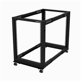 StarTech AC 4POSTRACK15U 15U Open Frame Rack 4Post Adjustable Depth Retail