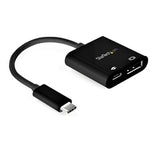 StarTech AC CDP2DP14UCPB USB-C to DisplayPort Adapter w Power Delivery 8K 30Hz