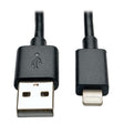 Tripp-Lite CB M100-10N-BK-10 10 USB Sync Charge CB  Lightning Connector10pack