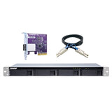 QNAP NAS TL-R400S-US 1U 4B RM SATA JBOD expansion unit w QXP-400eS-A1164 PCIe