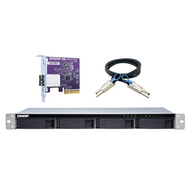 QNAP NAS TL-R400S-US 1U 4B RM SATA JBOD expansion unit w QXP-400eS-A1164 PCIe