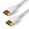 StarTech CB RHDMM1MPW 3.3ft Premium High Speed HDMI Cable w Ethernet 4K 60Hz