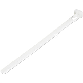StarTech AC CBMZTRB6 6 Reusable Cable Tie White Medium Nylon 100Pack Retail