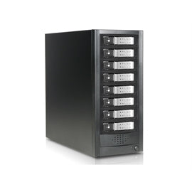 iStarUSA RD JAGE9BT8HDSL-DE 8bay SAS SATA 12Gb s SFF-8644 Trayless HotswapJBOD