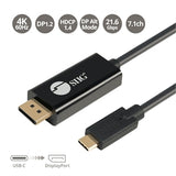SIIG Cable CB-TC0K11-S1 USB-C to DisplayPort Cable 2M OPP Bag